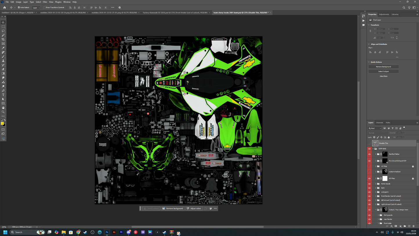 Factory Kawasaki San Diego 2026 & Team Chevy Trucks PSD's