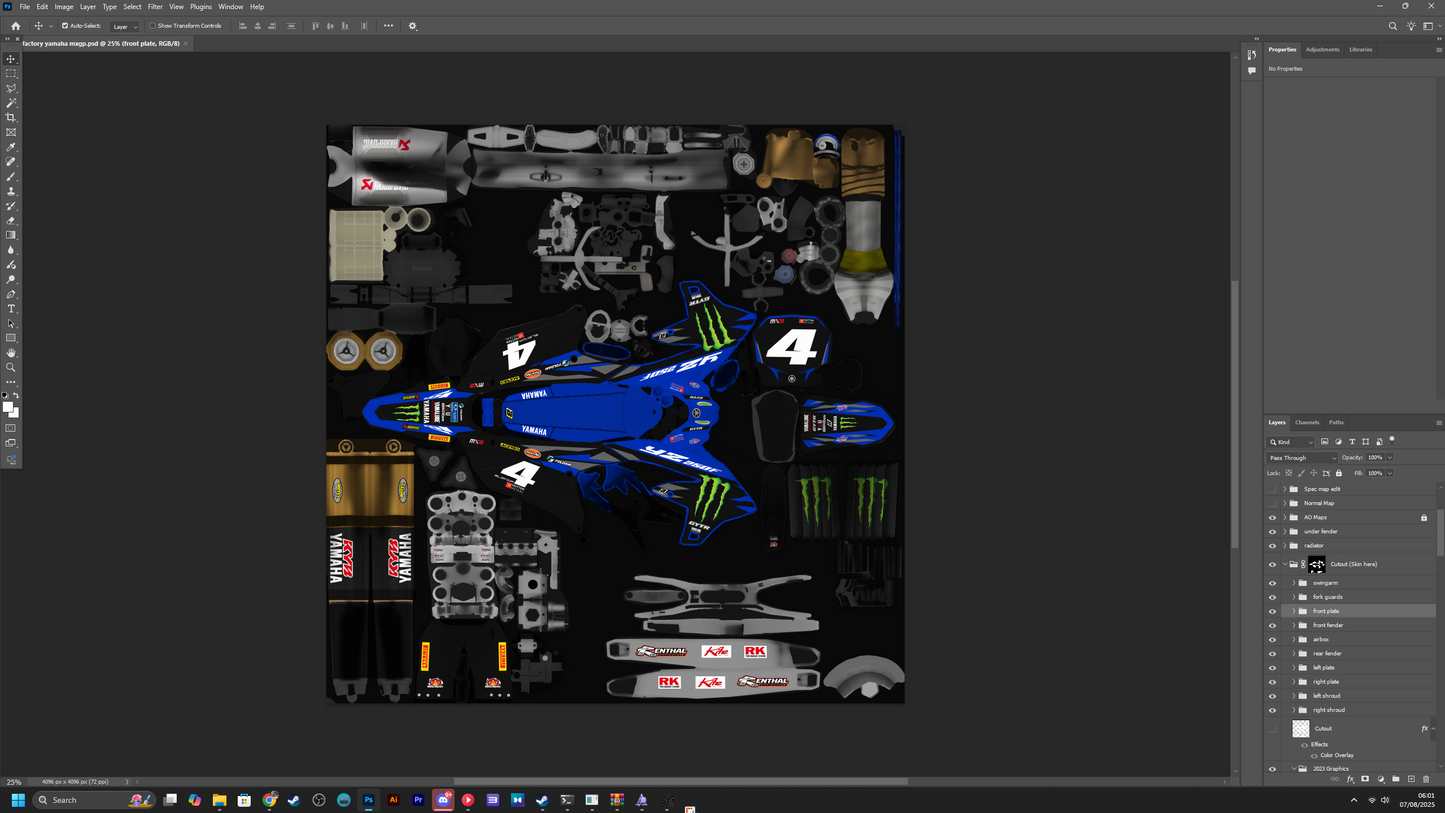 2025 Factory Yamaha MXGP and MX2 PSD's