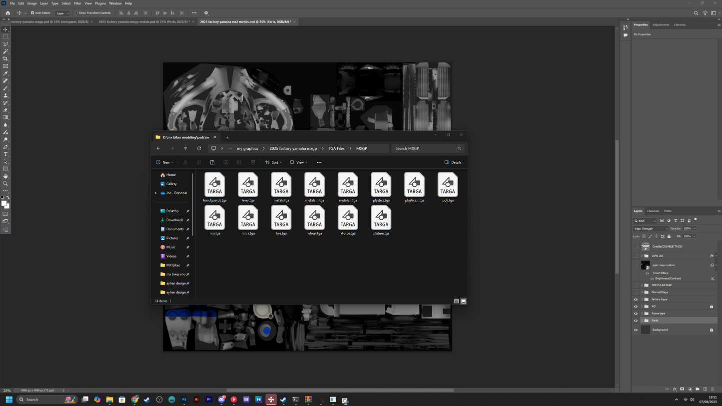 2025 Factory Yamaha MXGP and MX2 PSD's