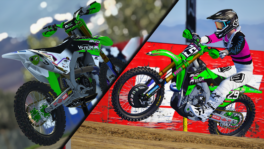 Team VENUM Bud Racing Kawasaki PSD Files