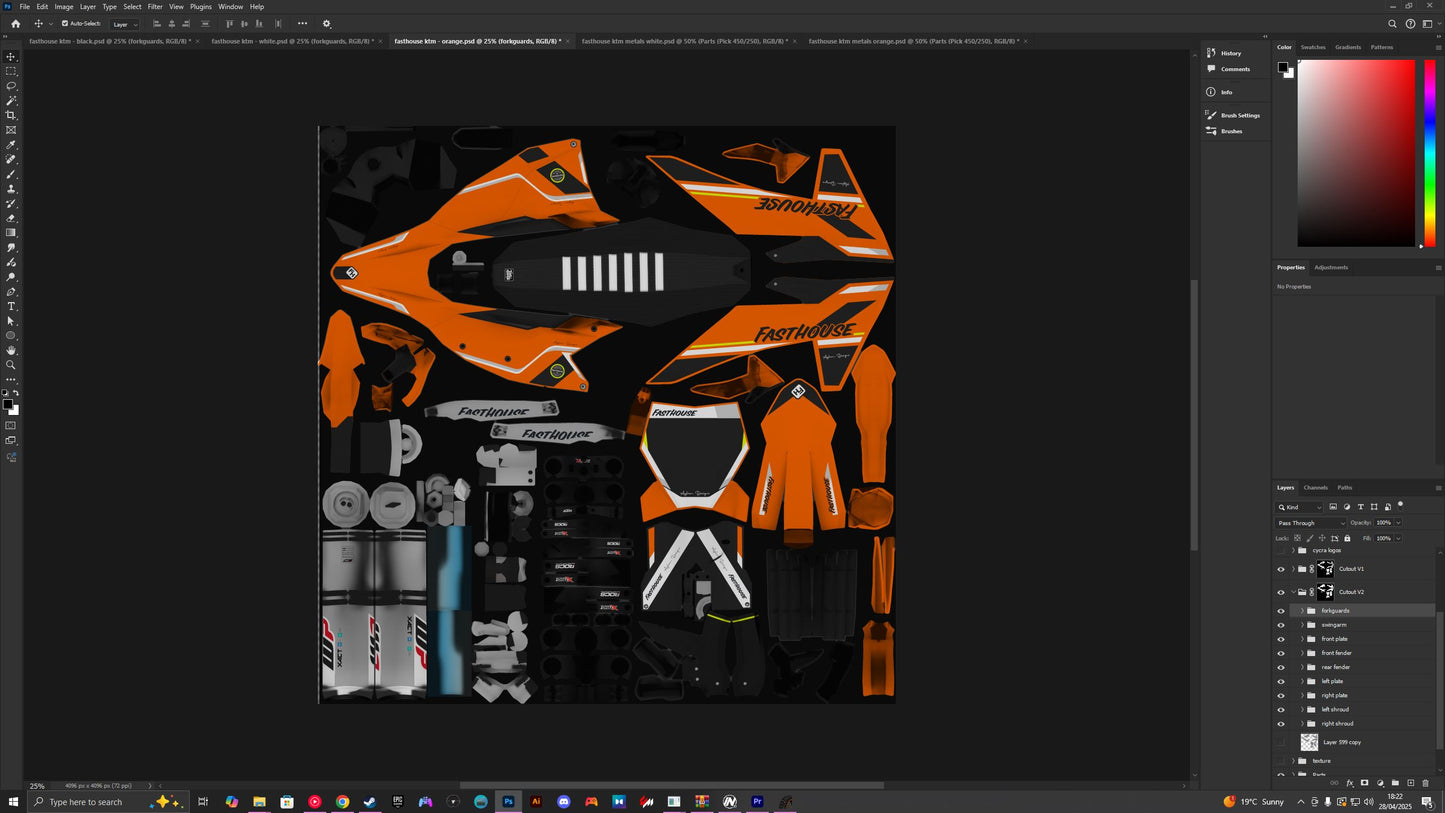 Fasthouse KTM PSD Files