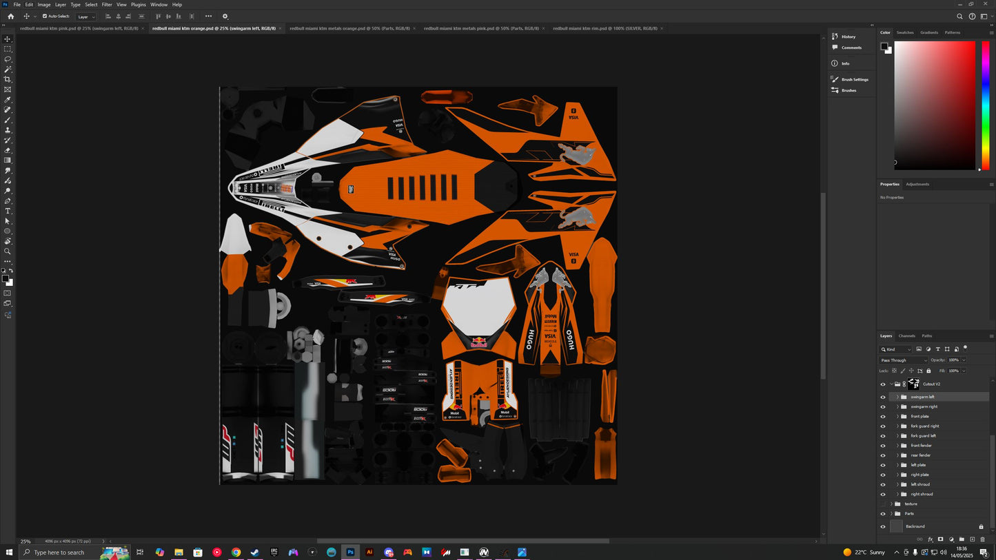 RedBull Miami F1 KTM PSD Files